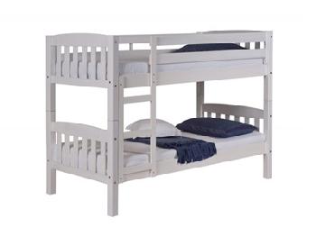 Verona Design Ltd America Bunk Whitewash 2' 6 Small Single Whitewash Bunk Bed Bunk Bed