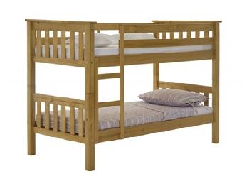 Verona Design Ltd Barcelona Bunk Antique 2' 6 Small Single Antique Bunk Bed