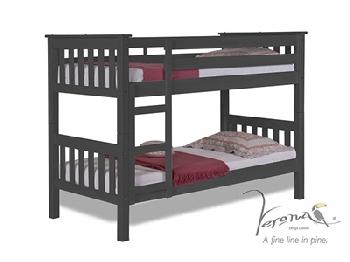 Verona Design Ltd Barcelona Bunk Bed Graphite 3' Single Graphite Bunk Bed Bunk Bed