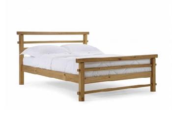 Verona Design Ltd Lecco 4' Small Double Antique Slatted Bedstead Wooden Bed