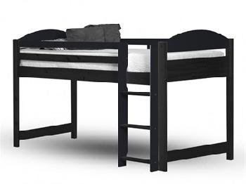 Verona Design Ltd Maximus Mid Sleeper Graphite 3' Single Graphite Pink Mid Sleeper Cabin Bed