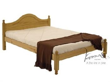 Verona Design Ltd Veresi 4' Small Double Whitewash Slatted Bedstead Wooden Bed