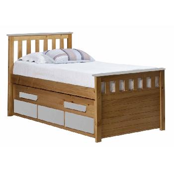 Verona Kids Bergamo Captains Bed - Antique and White