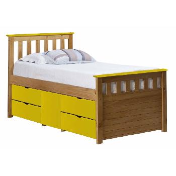 Verona Kids Ferrara Captains Bed Antique and Lime