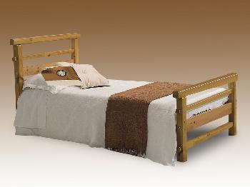 Verona Lecco Long Euro (IKEA) Size Single Antique Pine Bed Frame