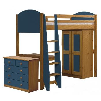 Verona Long High Sleeper Set 2 with Blue