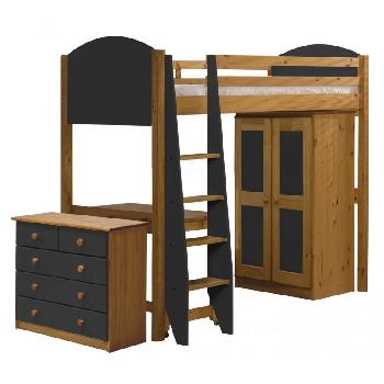 Verona Long High Sleeper Set 2 with Graphite