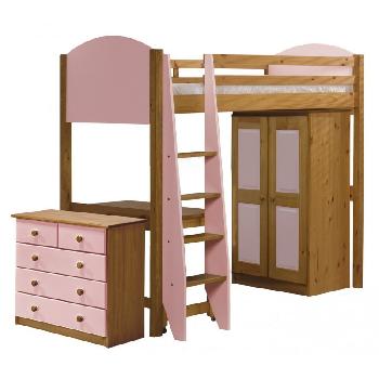 Verona Long High Sleeper Set 2 with Pink