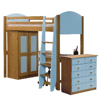 Verona Long High Sleeper Set 3 with Baby Blue