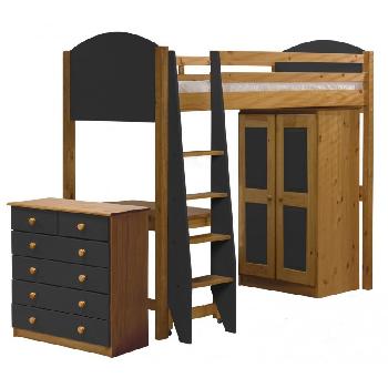 Verona Long High Sleeper Set 3 with Graphite