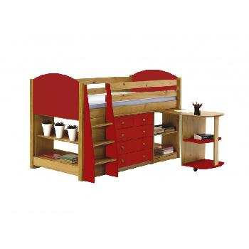 Verona Long Mid Sleeper Set 1 with Red