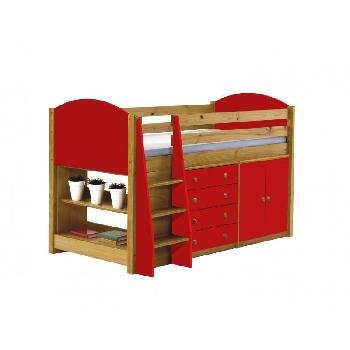 Verona Long Mid Sleeper Set 2 with Red