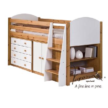 Verona Midsleeper Storage Set Antique Pine