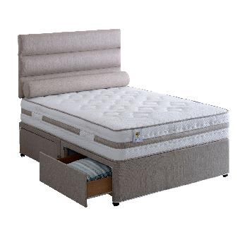 Vogue Grace Coil Sprung Divan Set Vogue Grace Coil Sprung Divan Platform Set - 4 Drawer - Double