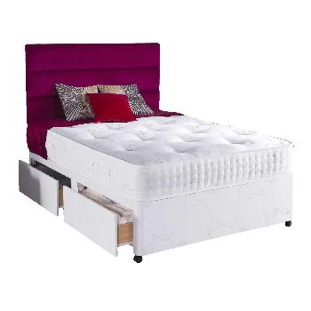 Vogue Repose Diamond Pocket 2000 Divan Set 4 Drawer Super King