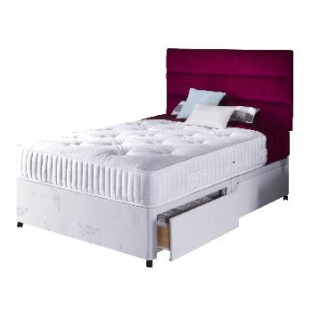 Vogue Repose Silver Pocket 800 Divan Set No Drawer Single