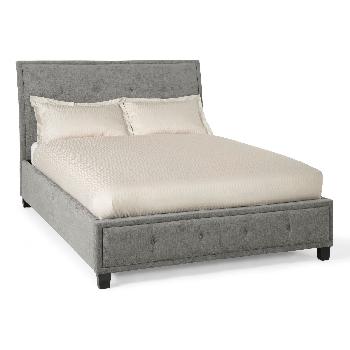 Wesley Fabric Bedstead - Double - Steel