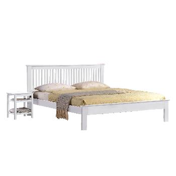 Windsor Wooden Bed Frame Double White